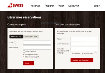 SWISS check-in