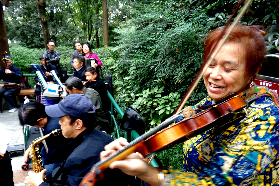 Chine : Chengdu, le Parc du Peuple