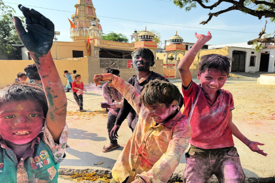 Inde : VIDEO Rajasthan (Holi, à Charabiya)